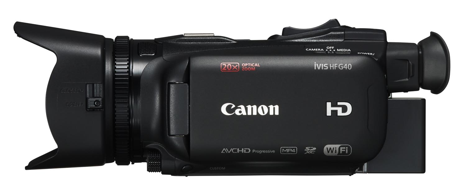 キヤノンからiVIS（家庭用ビデオカメラ）の最新機、 HF G40が登場 