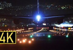 【Views】『飛行機撮りの聖地 ～ 千里川土手の魅力』2分56秒～昼間とはまた違った世界観が夜の空港を支配する。その光の瞬きの中に入り込んでいく旅客機はまぶしいほどの美しいフォルムを披露してくれる