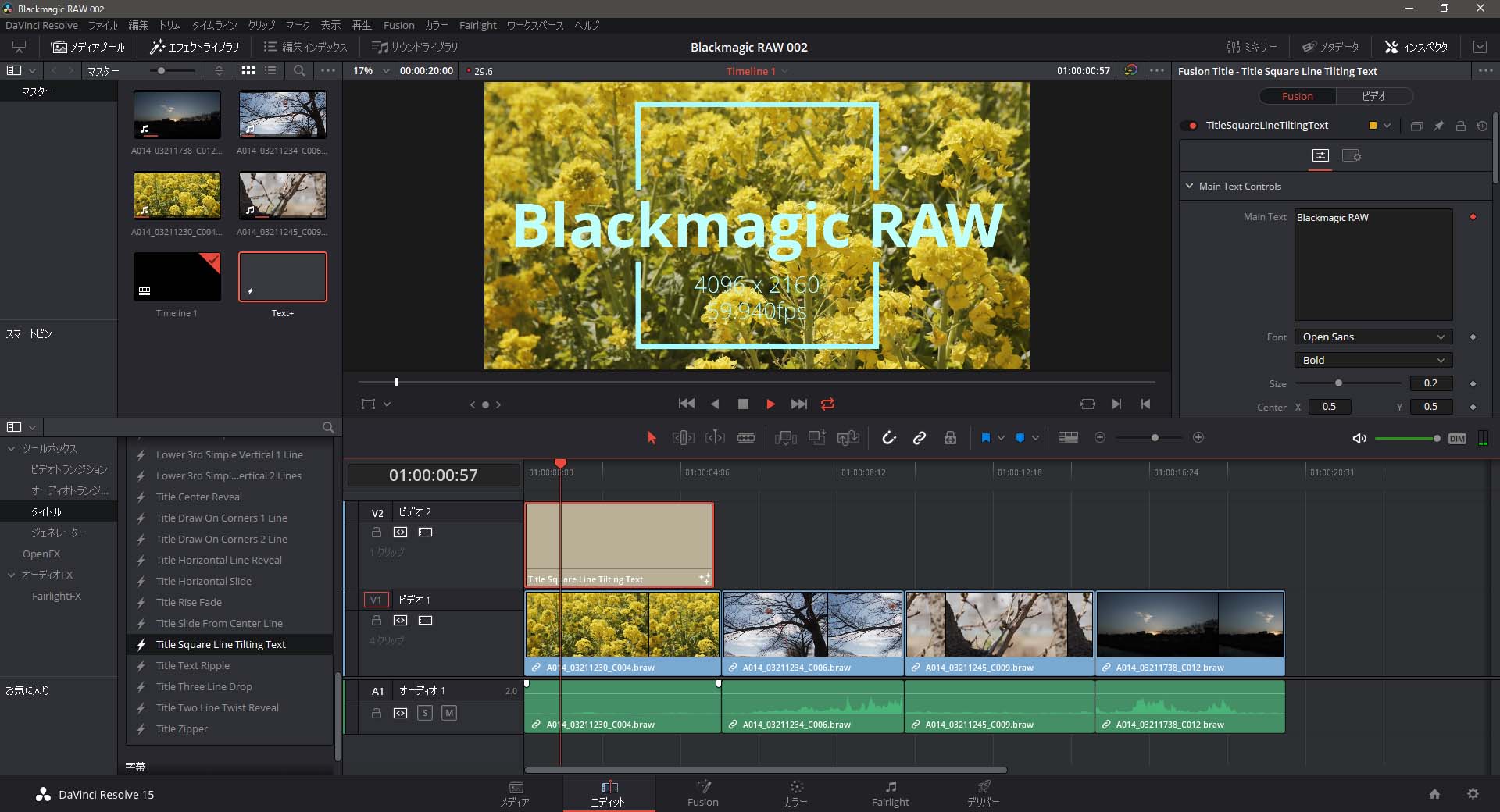 Blackmagic Raw Davinci Resolve Studio 15 最新のrtx世代quadro Gpuの4k Raw編集のパフォーマンスを診断する ビデオsalon