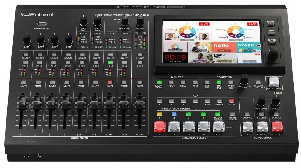 ローランド、映像演出からライブ配信まで1台で可能なAVミキサー『VR 