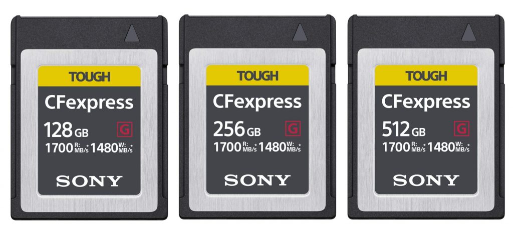 ソニー、CFexpress Type B メモリーカード「CEB-Gシリーズ」とカード 