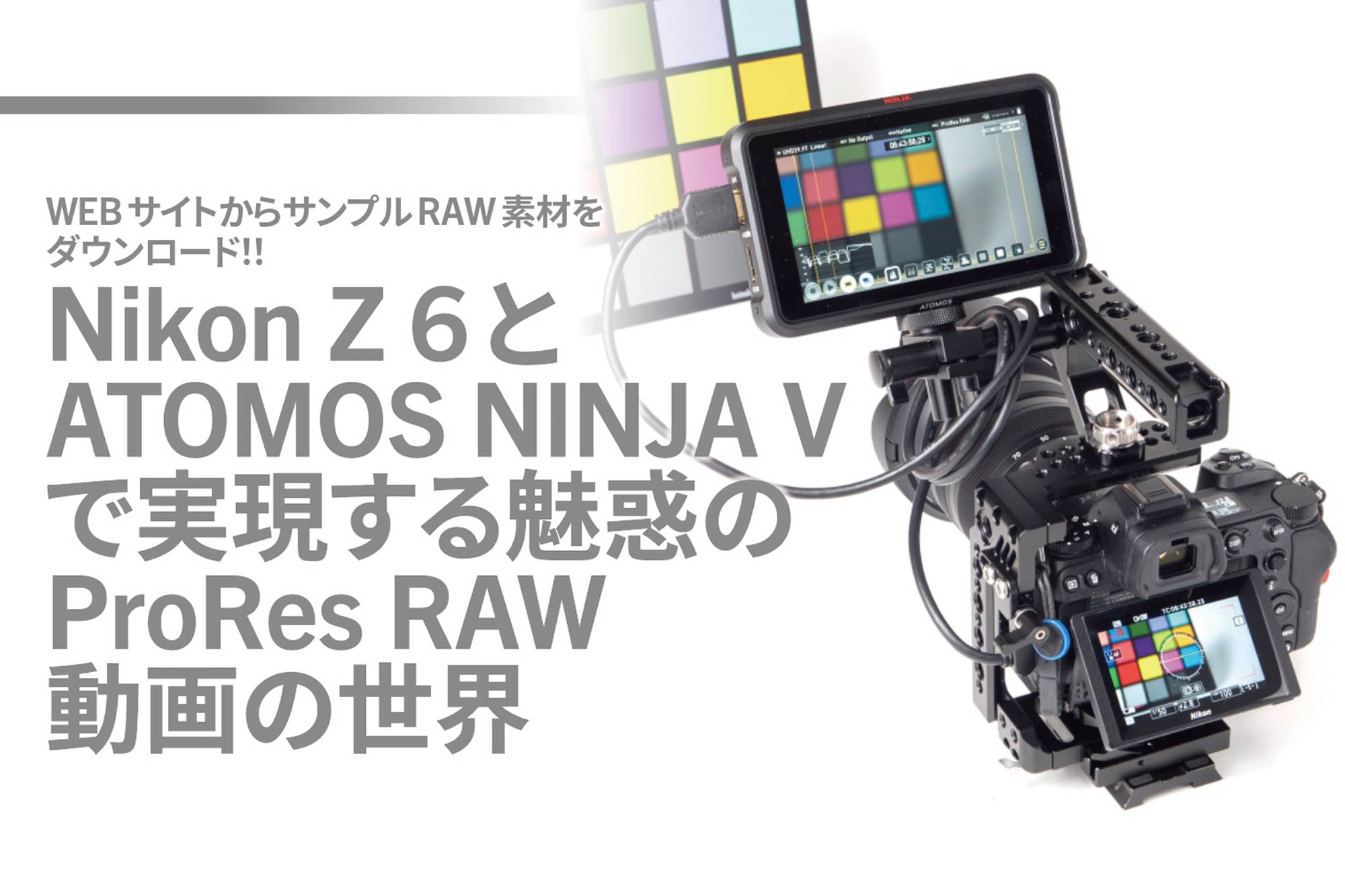 Nikon Z 6と Atomos Ninja V で実現する魅惑の Prores Raw 動画の世界 オリジナルraw素材をダウンロード可能 Video Salon
