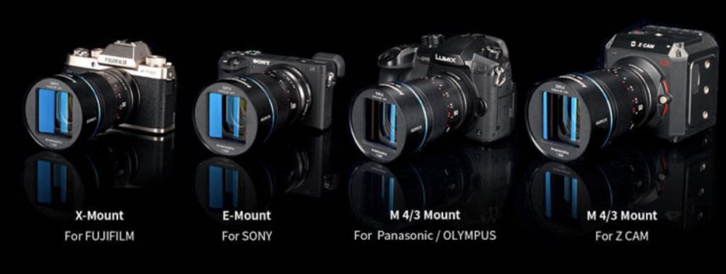 常盤写真用品、SIRUIのアナモフィックレンズ 50mm f1.8 1.33Xを発表