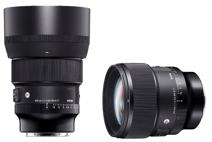 シグマ、フルサイズミラーレス用大口径単焦点レンズ SIGMA 85mm F1.4 DG DN | Artを発表。絞りクリックをOFFにできる