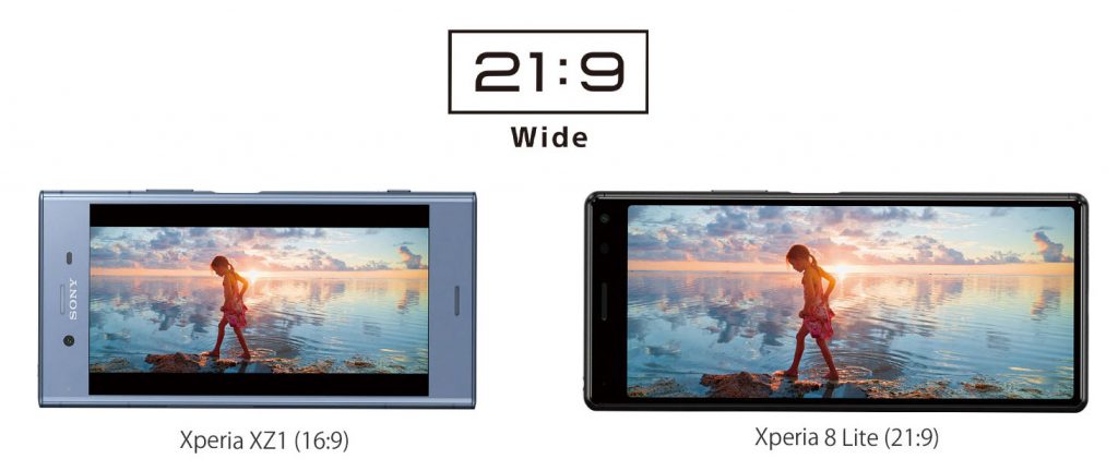 ソニー、21:9ワイドディスプレイのスマートフォン Xperia 8 Liteを発表 