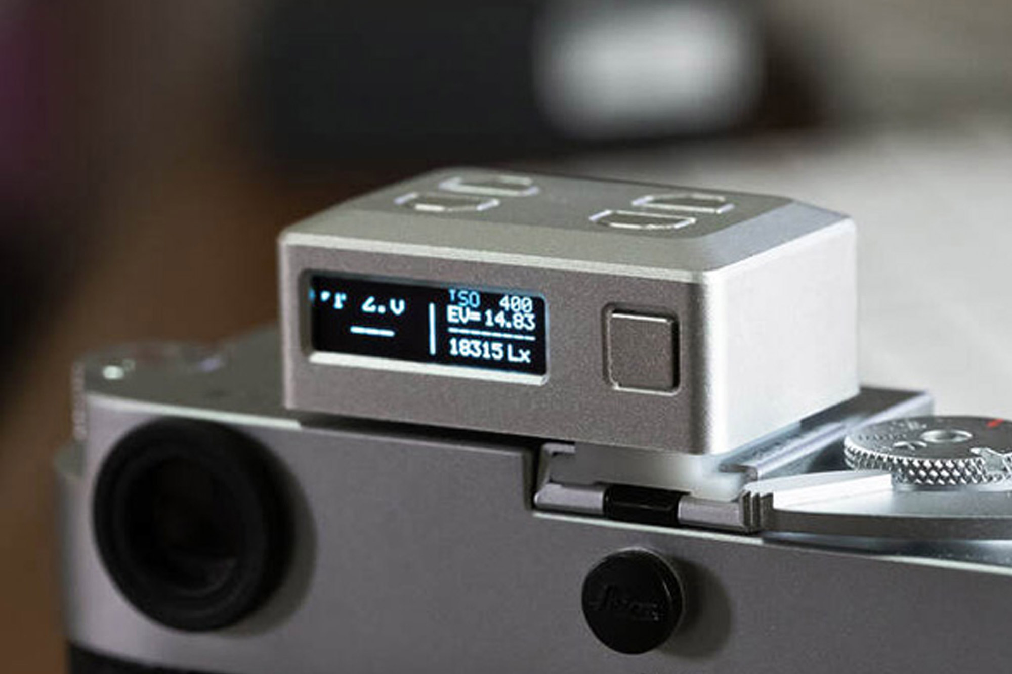 3i、カメラのホットシューに取り付け可能なデジタル露出計 KEKS EM01を 