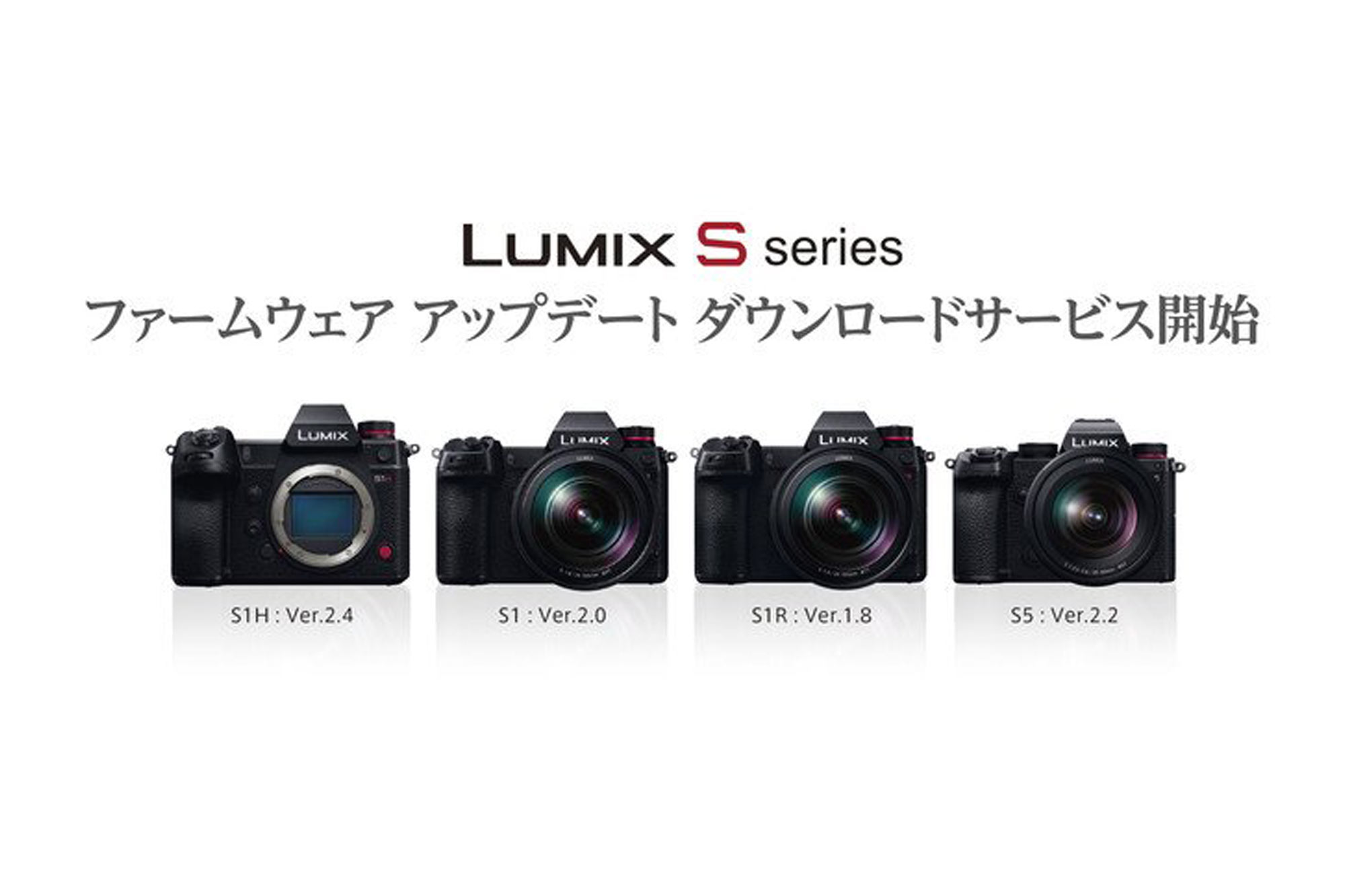 パナソニック S1hでのbraw出力など フルサイズミラーレス一眼カメラ Lumix Sシリーズの動画性能強化のファームウェアアップデートを発表 ビデオsalon