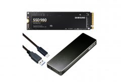 ITGマーケティング、Samsung SSD 980 1TBモデル と USB 3.1 Gen 2接続 NVMe外付けケースのバンドルモデルを発売