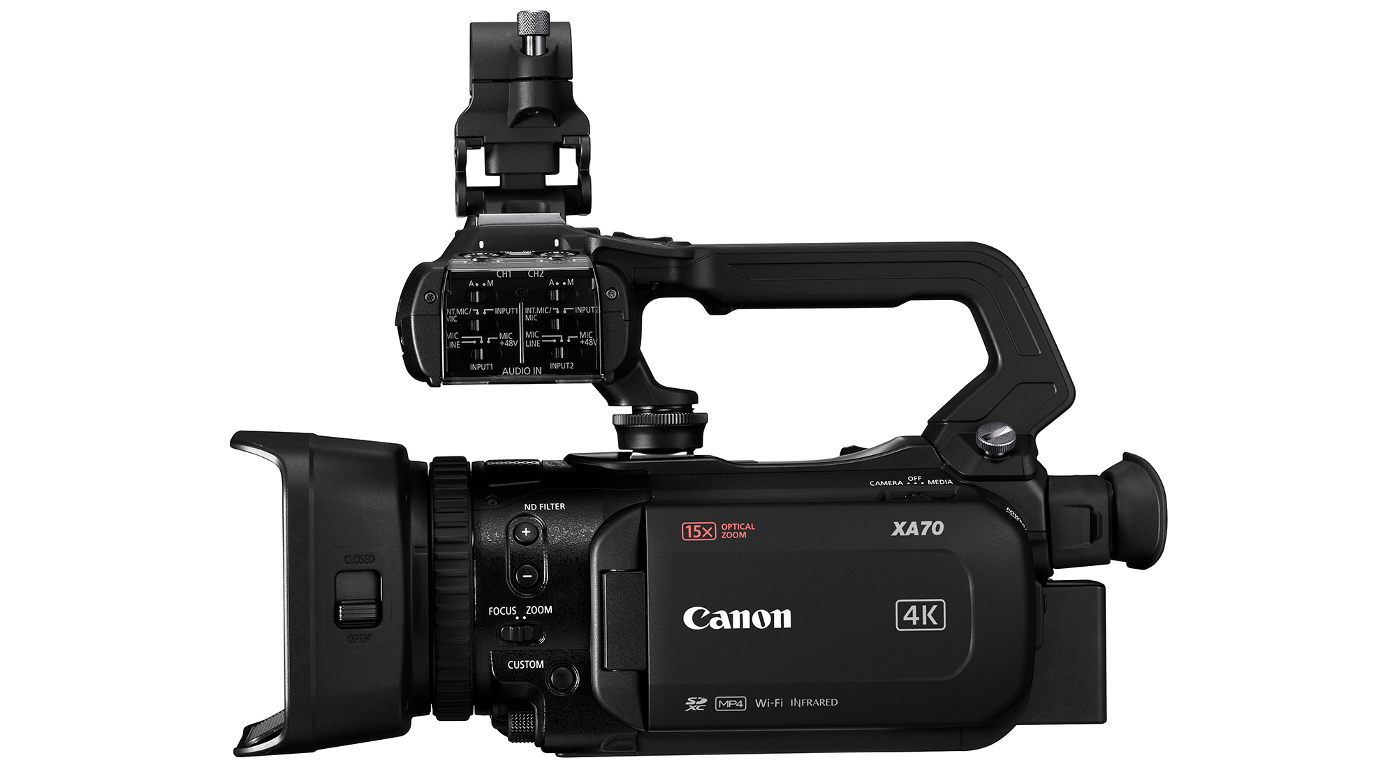キヤノン、業務用4Kビデオカメラ「XA」シリーズの新製品３モデルを発表