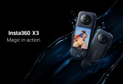 Insta360、1/2 インチセンサーとタッチスクリーン搭載の360度カメラ Insta360 X3を発売