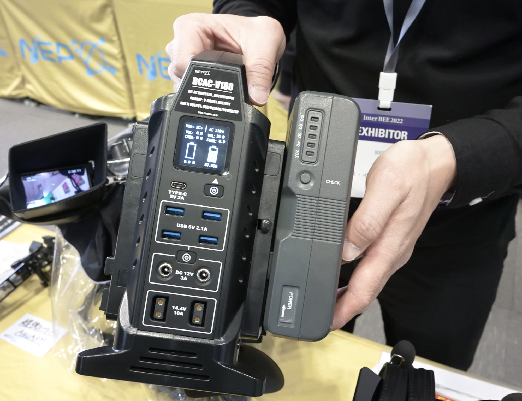 Inter BEE 2022】NEP、Vマウントバッテリーを利用した各種製品 | VIDEO