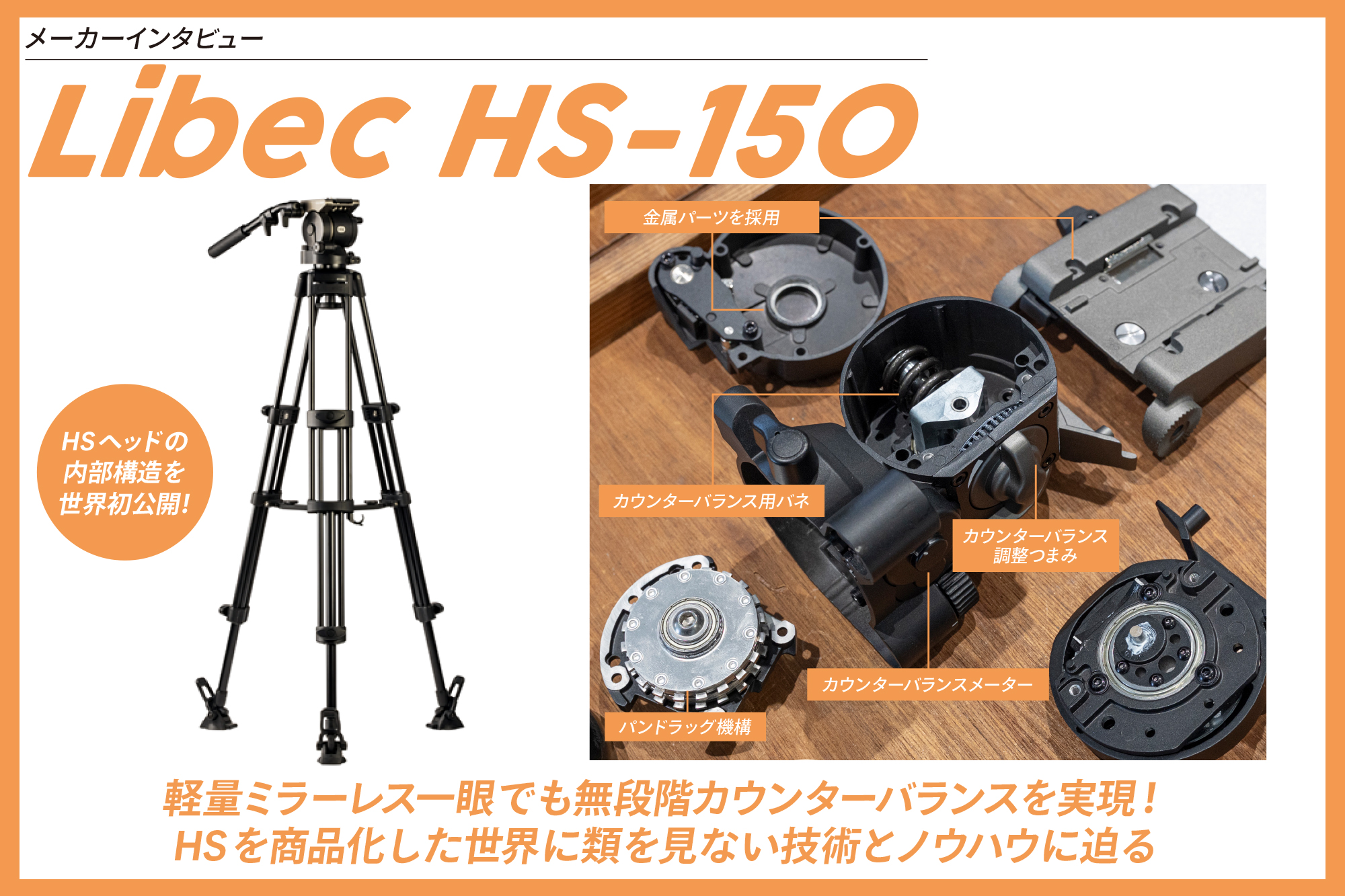 メーカーインタビュー 】Libec HS-150 〜HSヘッドの内部構造を