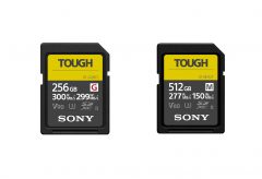 ソニー、TOUGH仕様SDメモリーカード「SF-G256T」と「SF-M512T」を発売