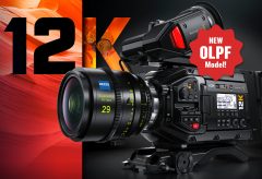 ブラックマジックデザイン、高性能光学ローパスフィルターに対応したデジタルフィルムカメラ「Blackmagic URSA Mini Pro 12K OLPF」を発売